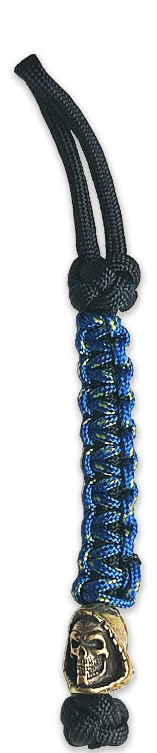 Lanyard - REAPER - Blue paracord w/ Brass Bead