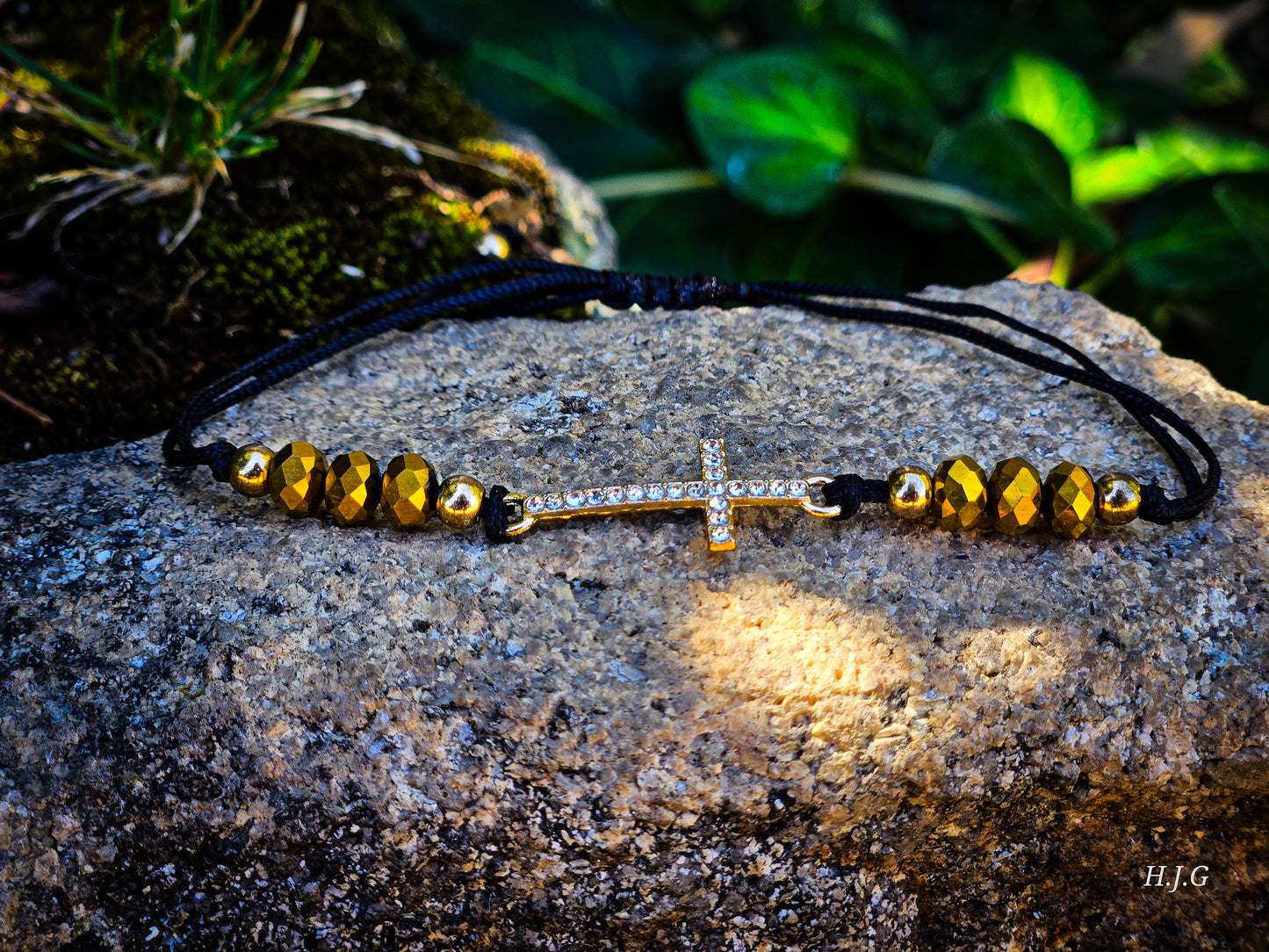 Cross Adjustable String Bracelet