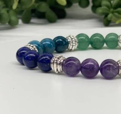 Chakra Semi-Pecious Gemstone Stretchable Bracelet 8mm