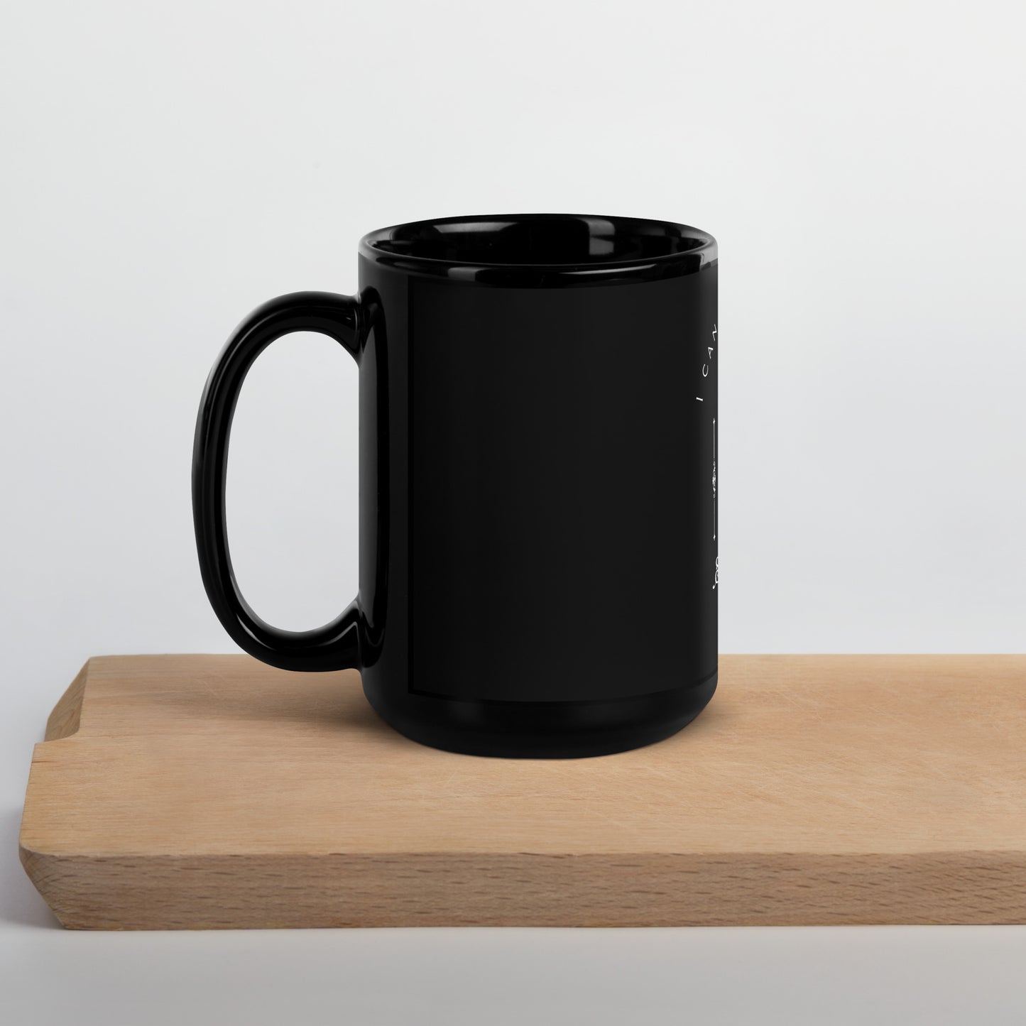 Black Glossy Mug Philippians 4:13