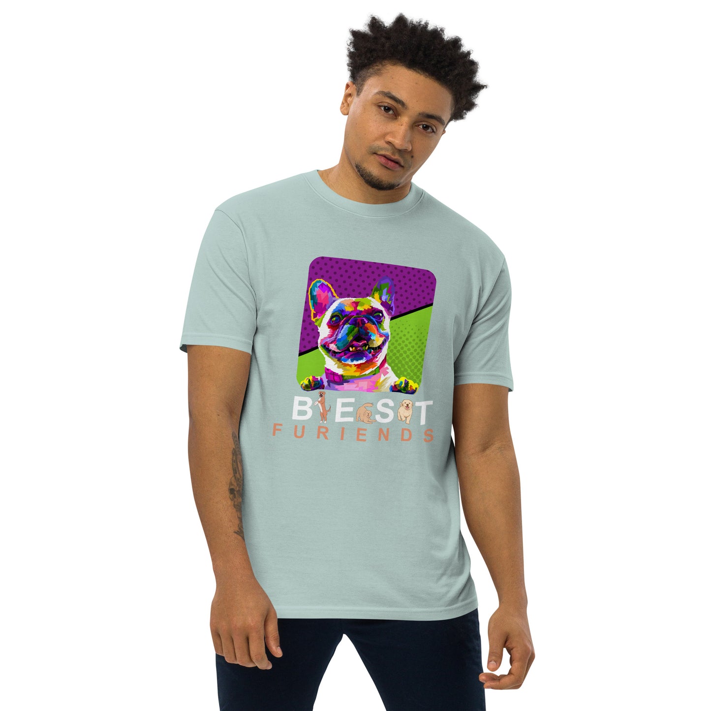 Men’s premium heavyweight tee bestfuriends