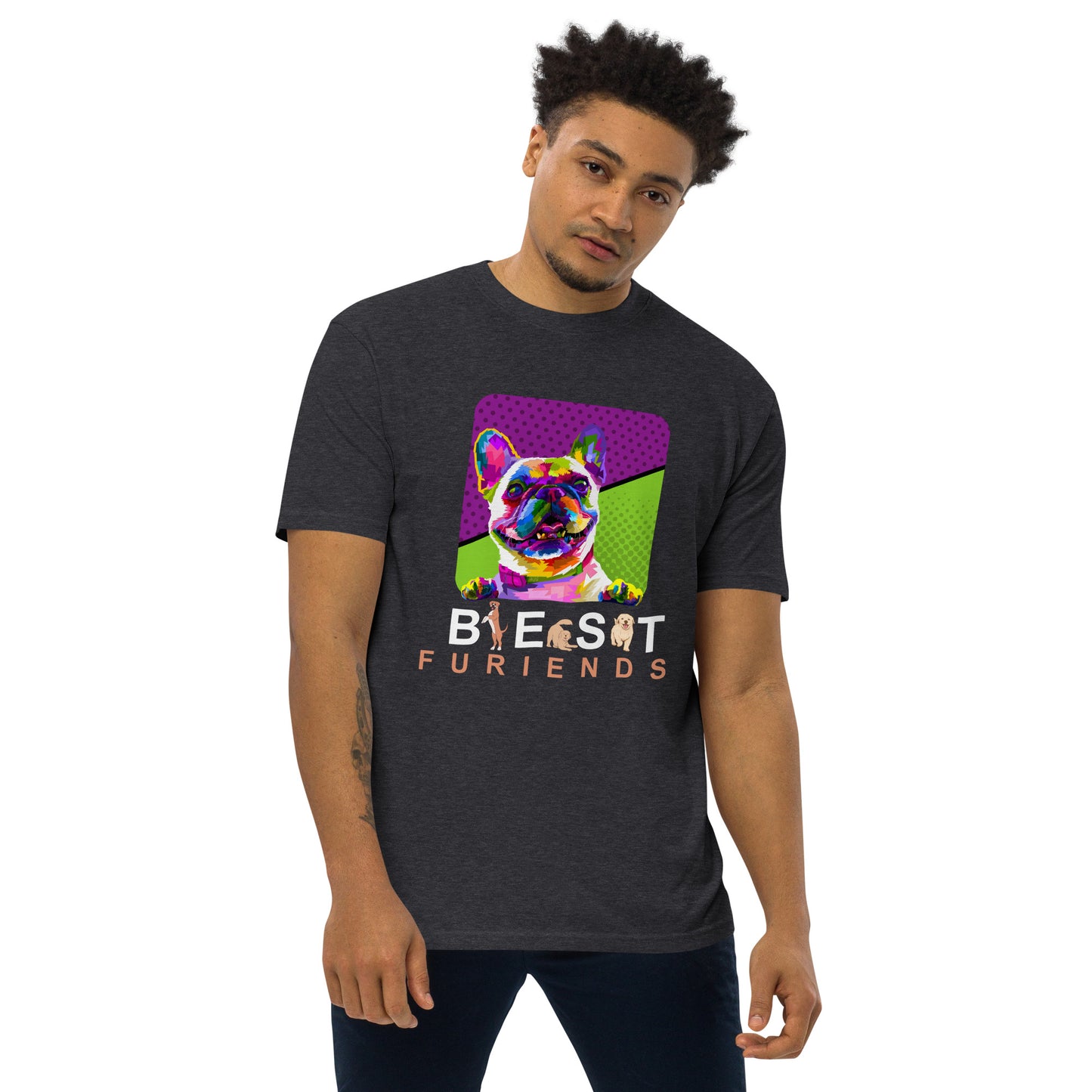 Men’s premium heavyweight tee bestfuriends