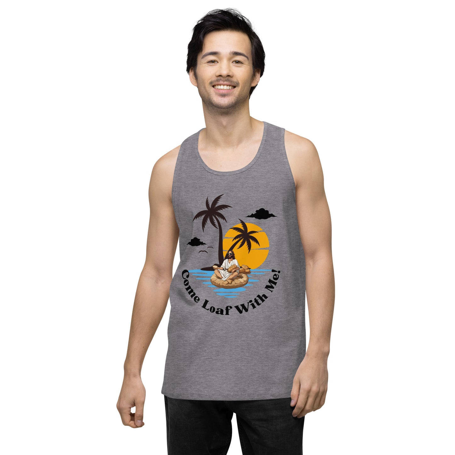 Men’s premium tank top Come Loaf With Me