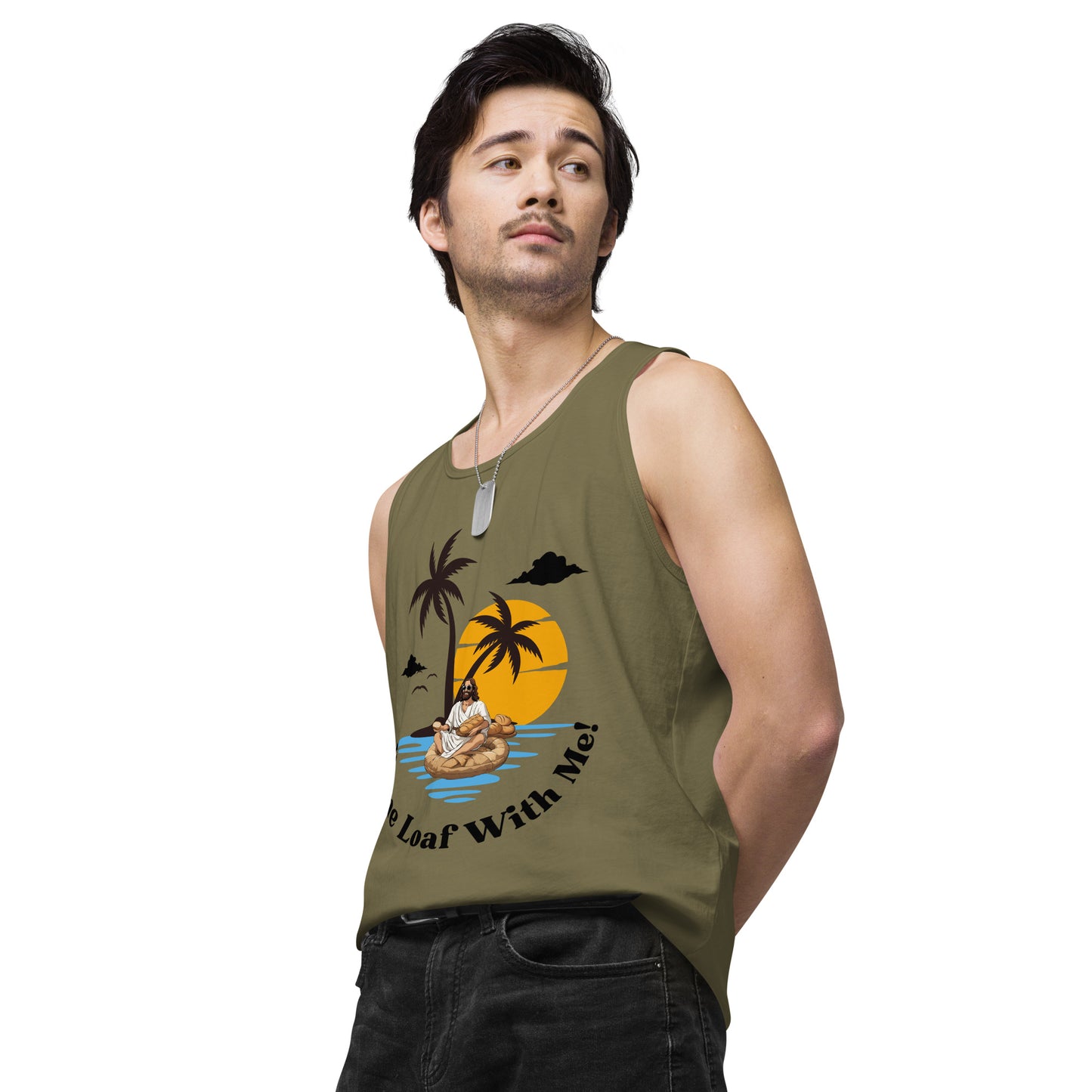 Men’s premium tank top Come Loaf With Me