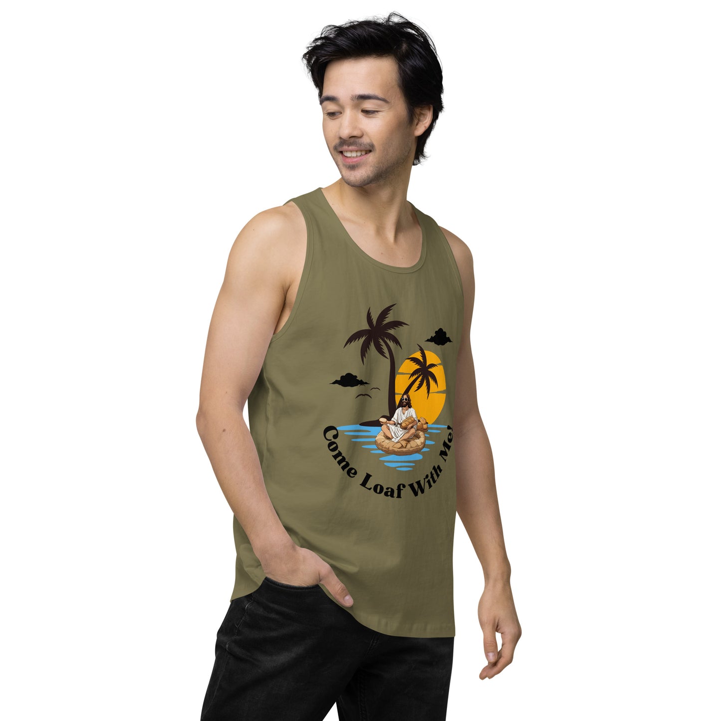 Men’s premium tank top Come Loaf With Me