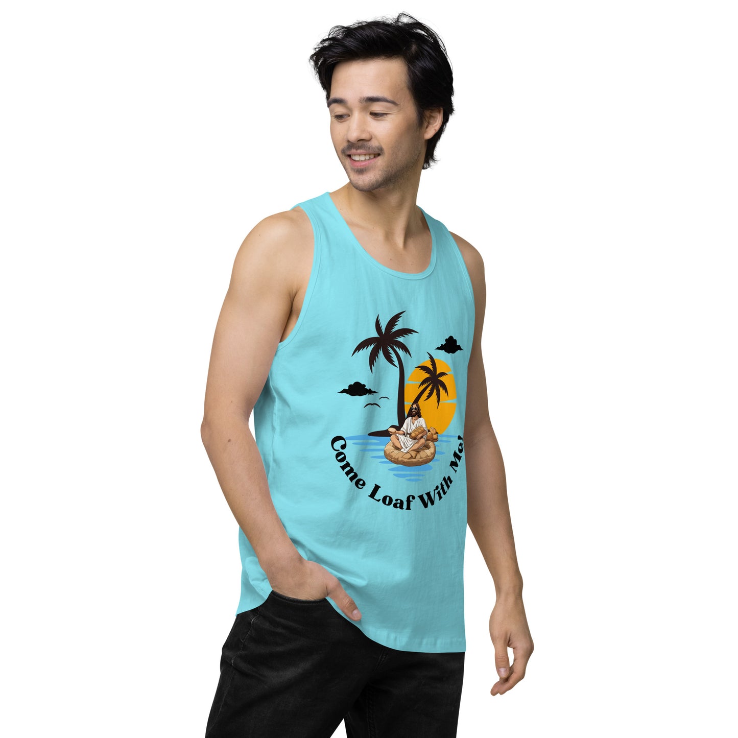 Men’s premium tank top Come Loaf With Me