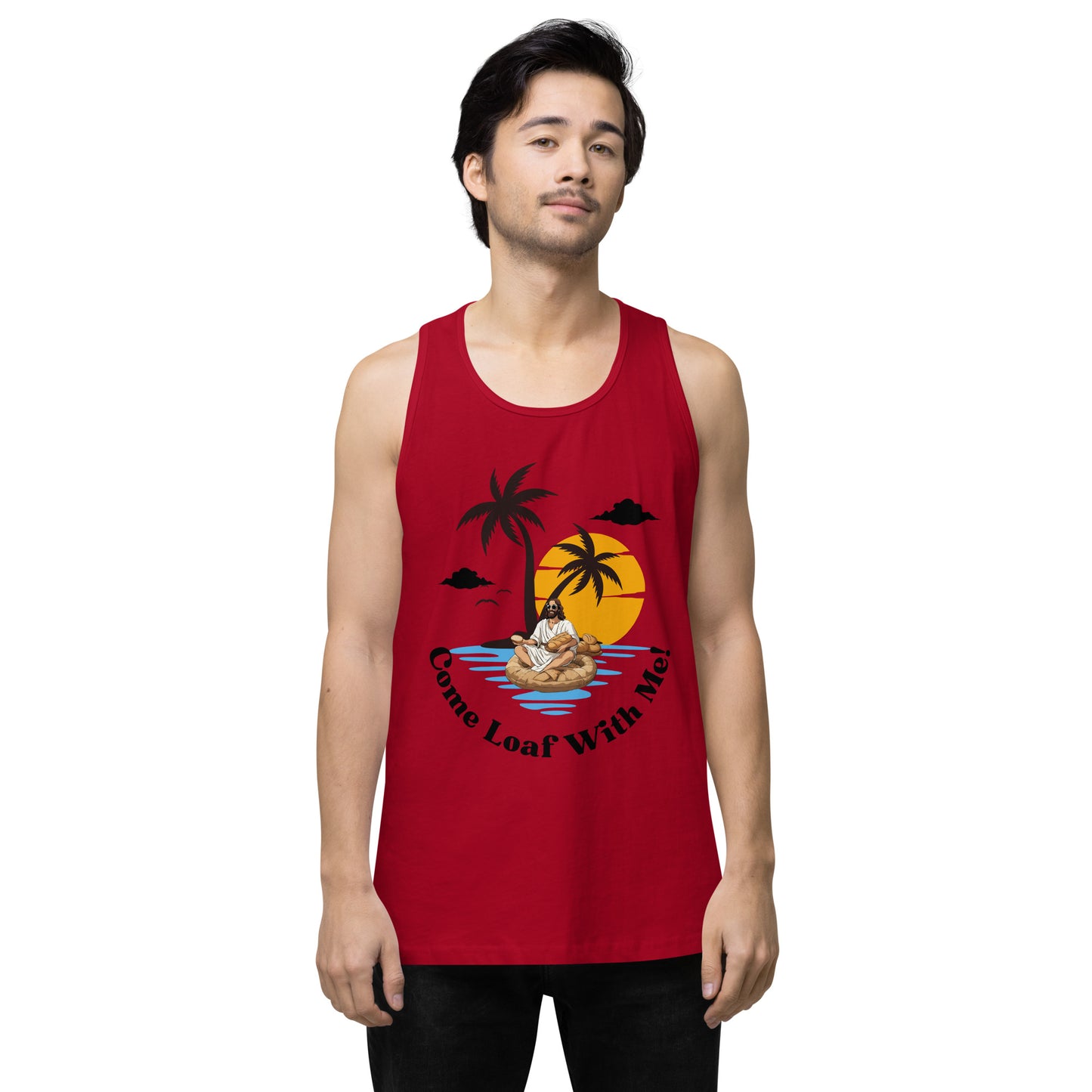 Men’s premium tank top Come Loaf With Me