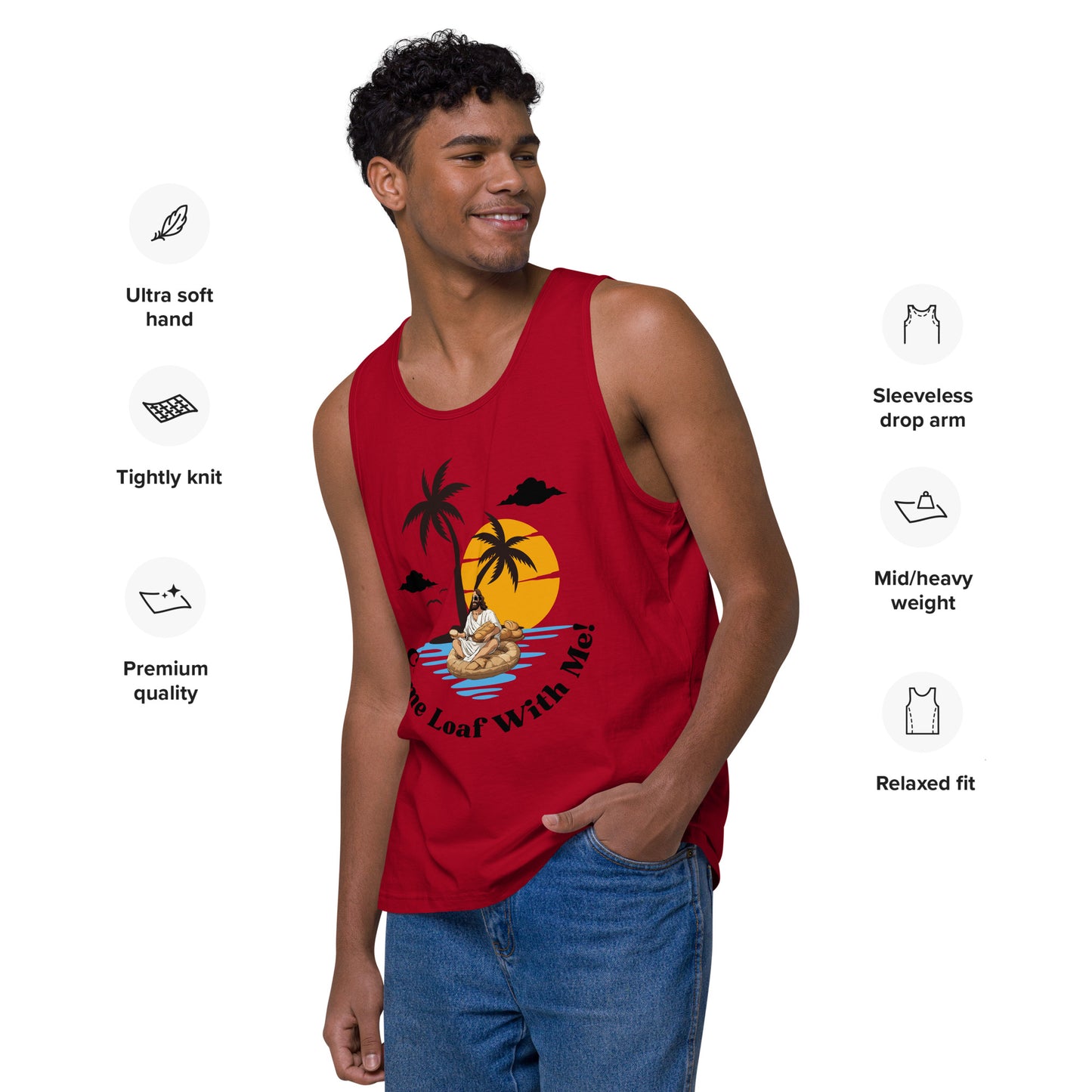 Men’s premium tank top Come Loaf With Me