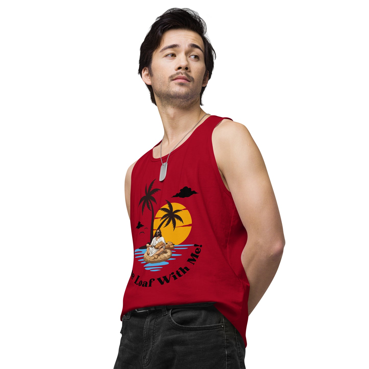 Men’s premium tank top Come Loaf With Me