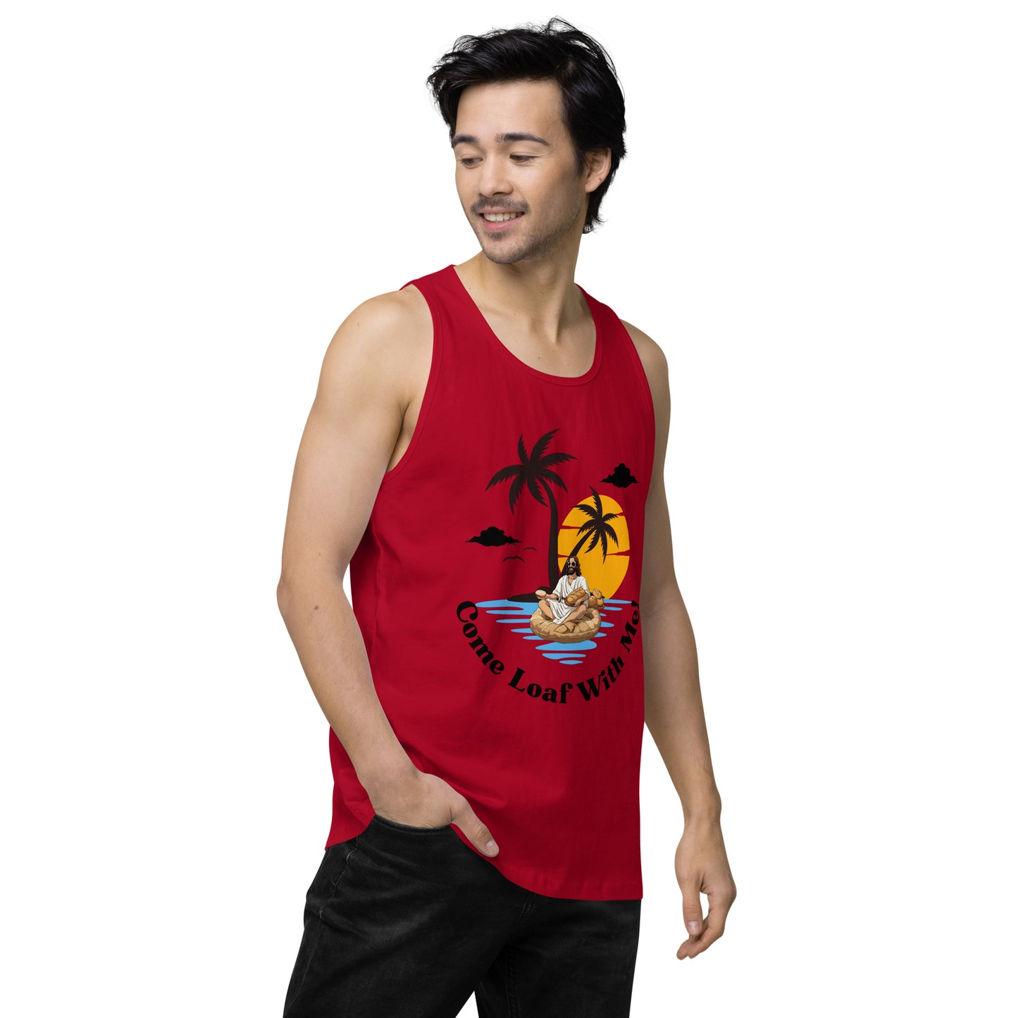 Men’s premium tank top Come Loaf With Me