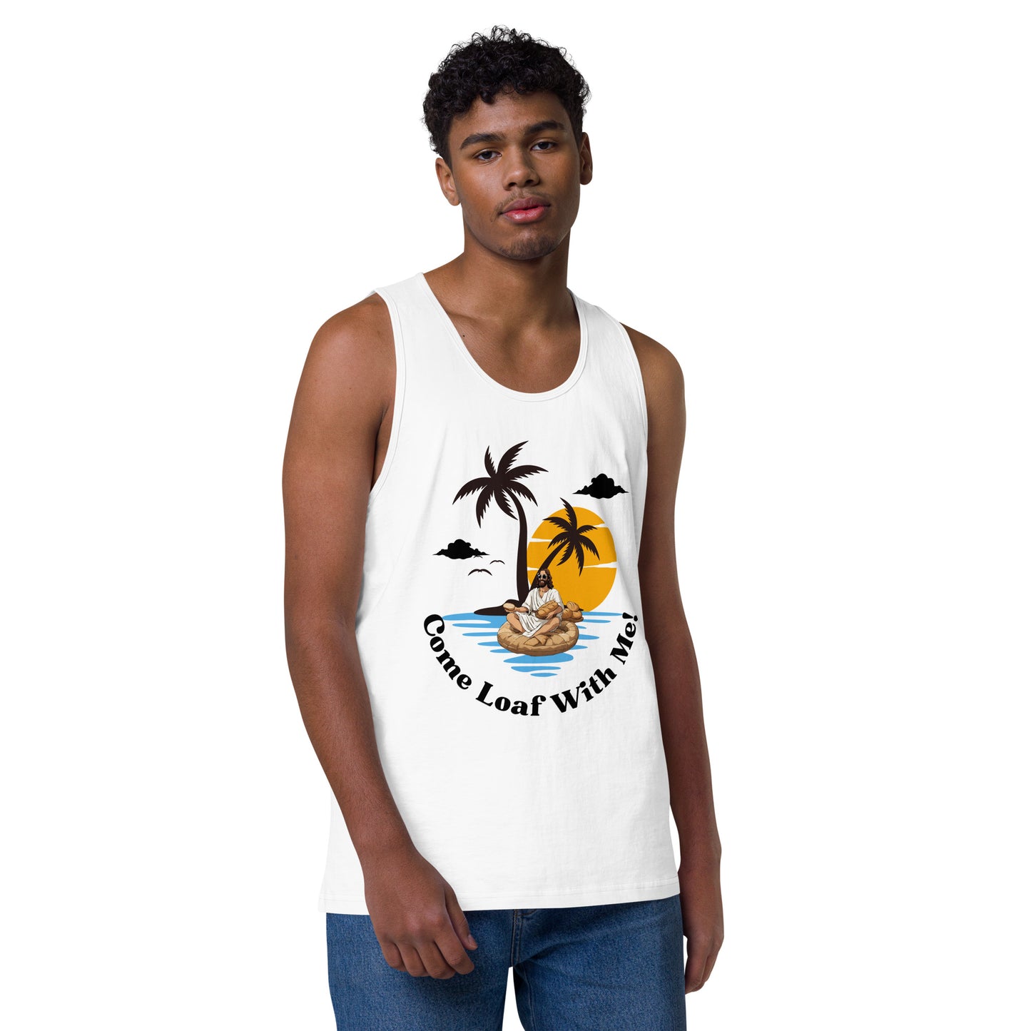 Men’s premium tank top Come Loaf With Me