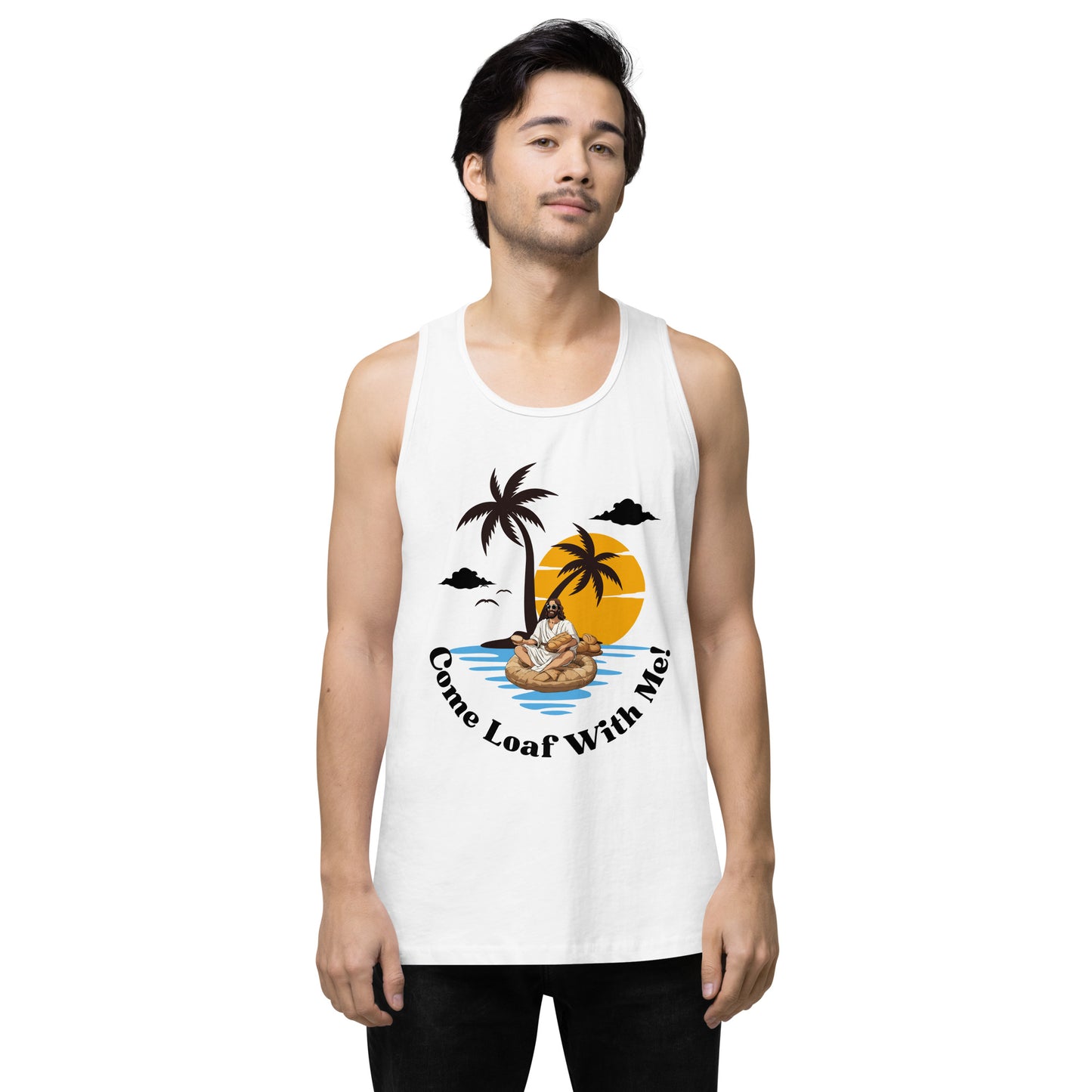 Men’s premium tank top Come Loaf With Me