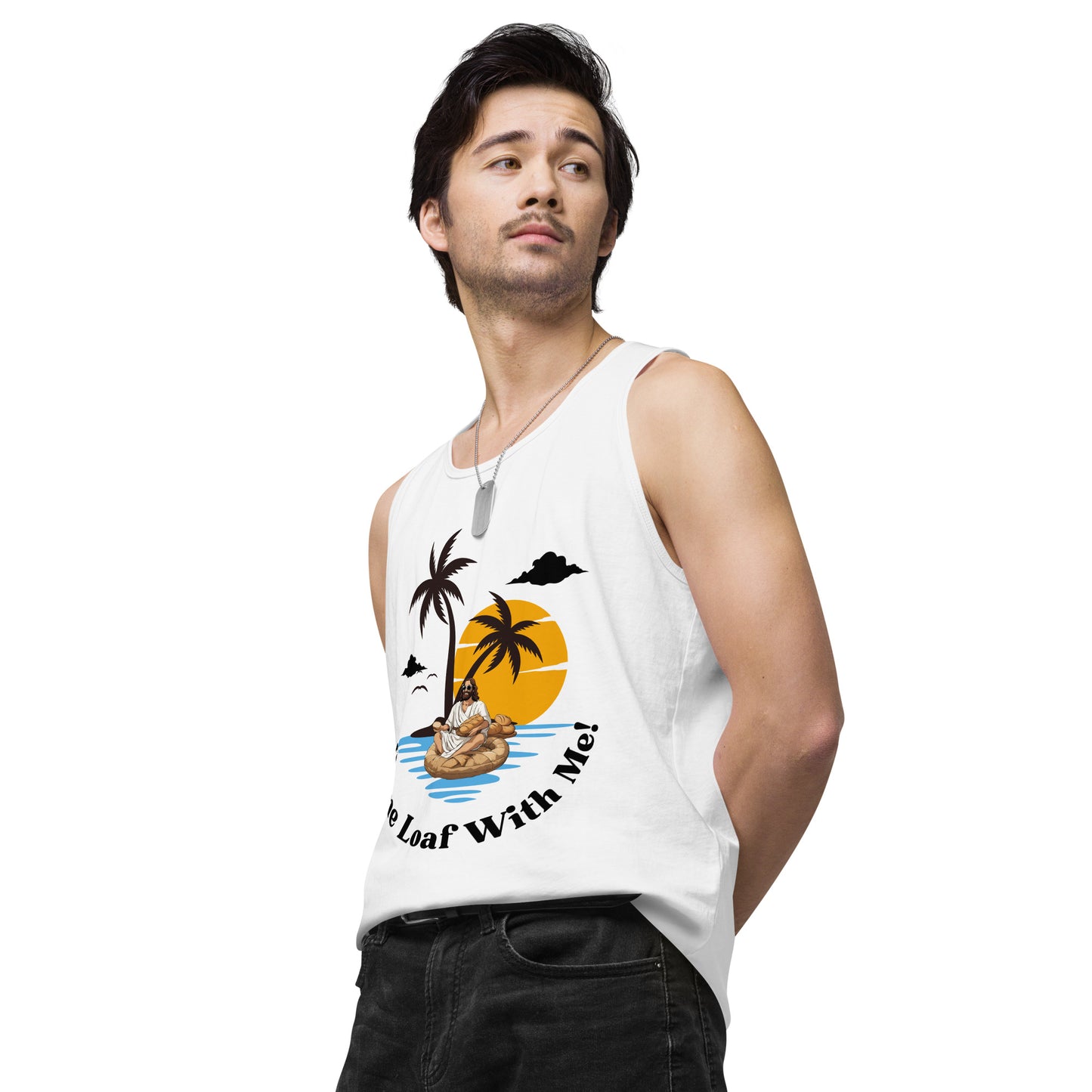 Men’s premium tank top Come Loaf With Me