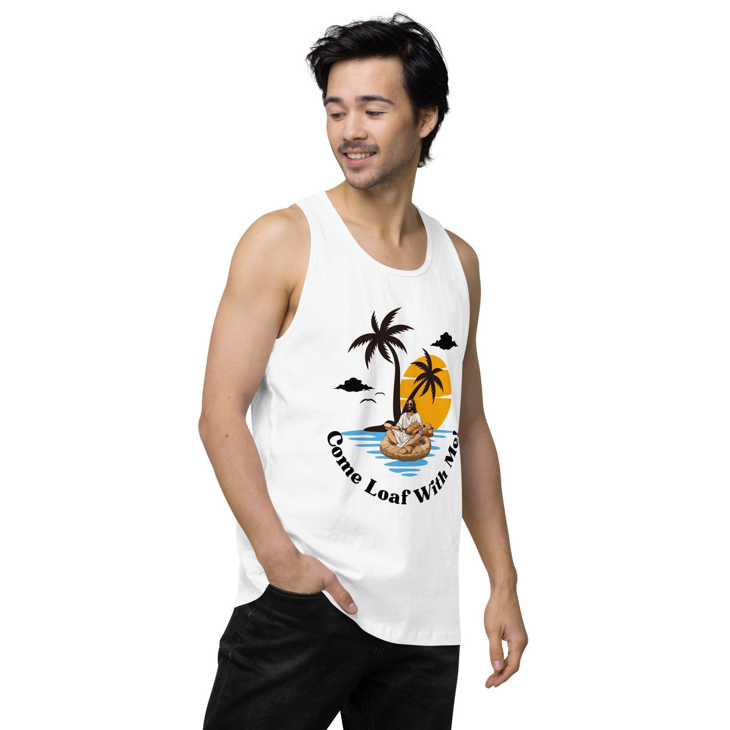 Men’s premium tank top Come Loaf With Me