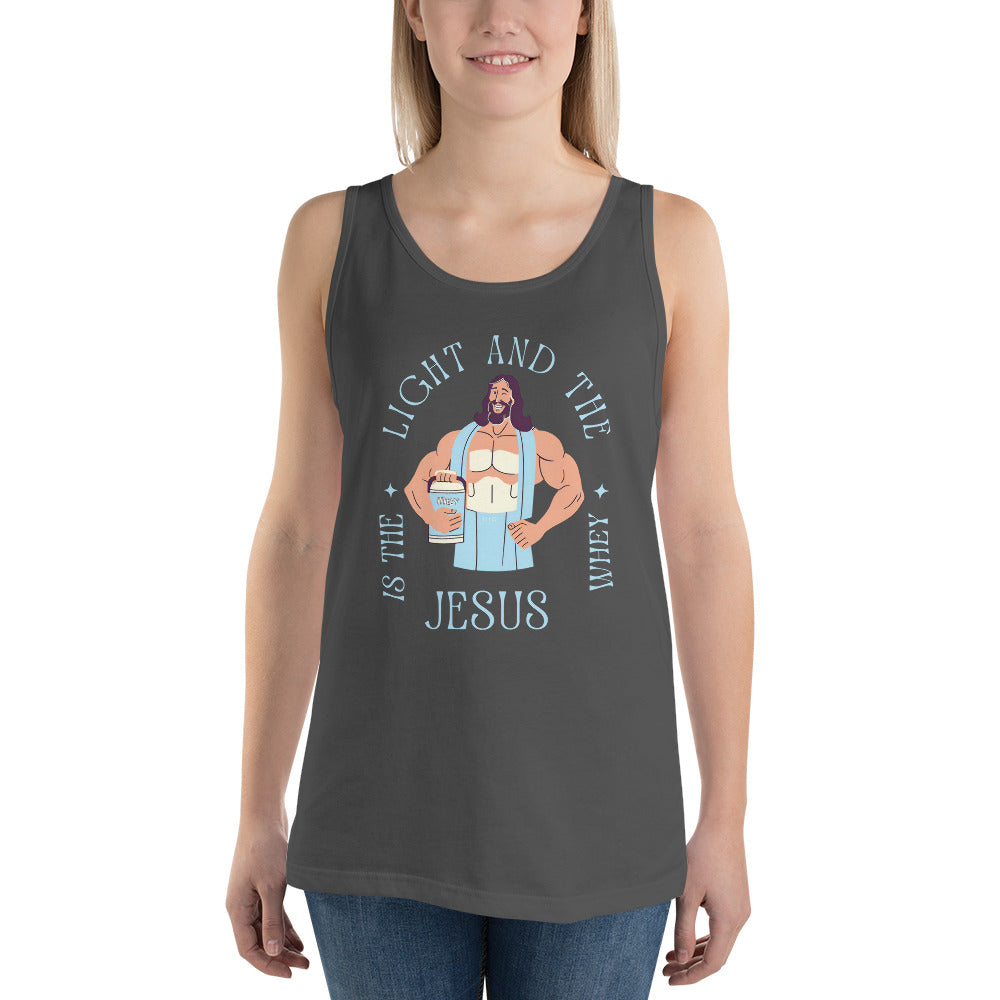 Unisex Tank Top Jesus is the light and the Whey