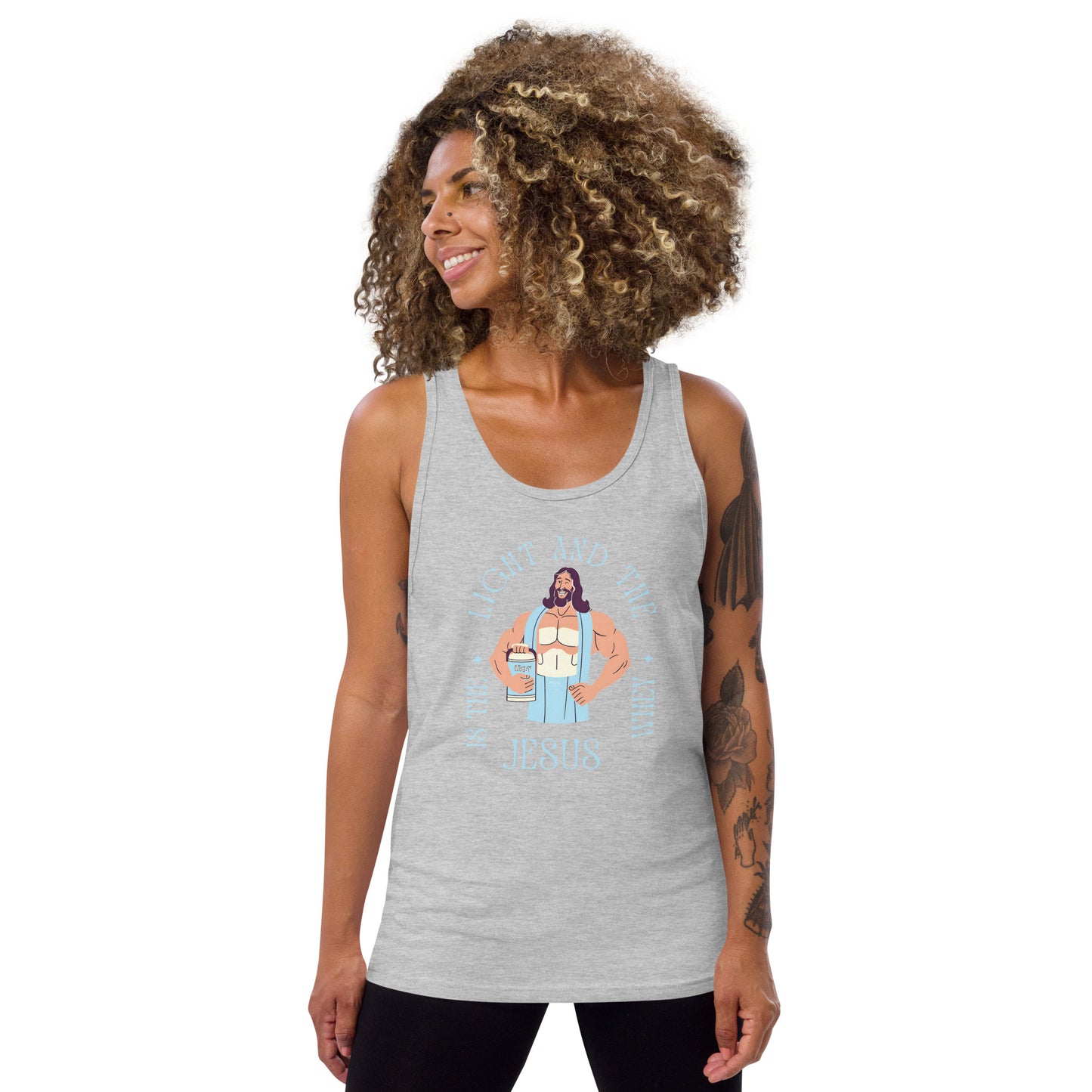 Unisex Tank Top Jesus is the light and the Whey