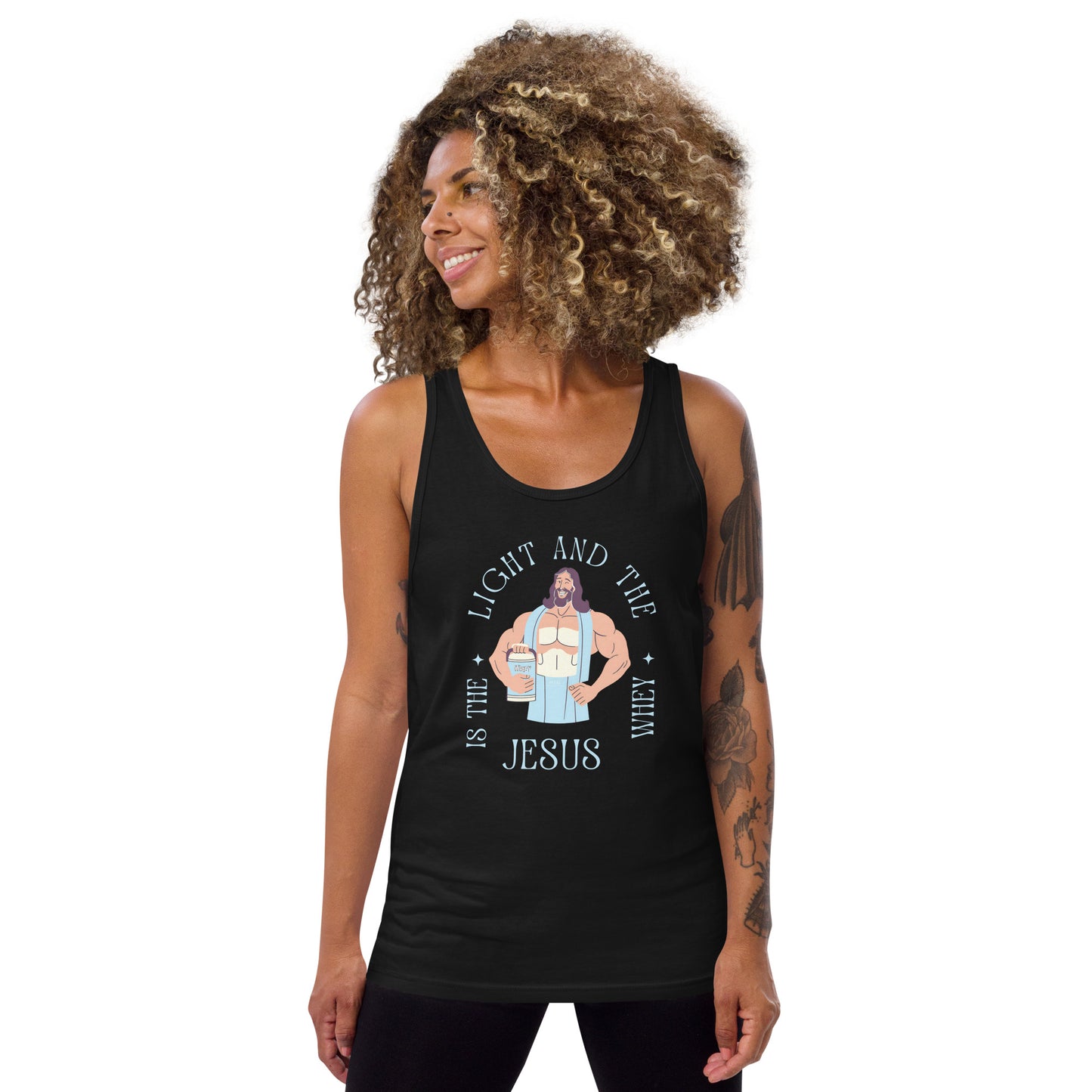 Unisex Tank Top Jesus is the light and the Whey