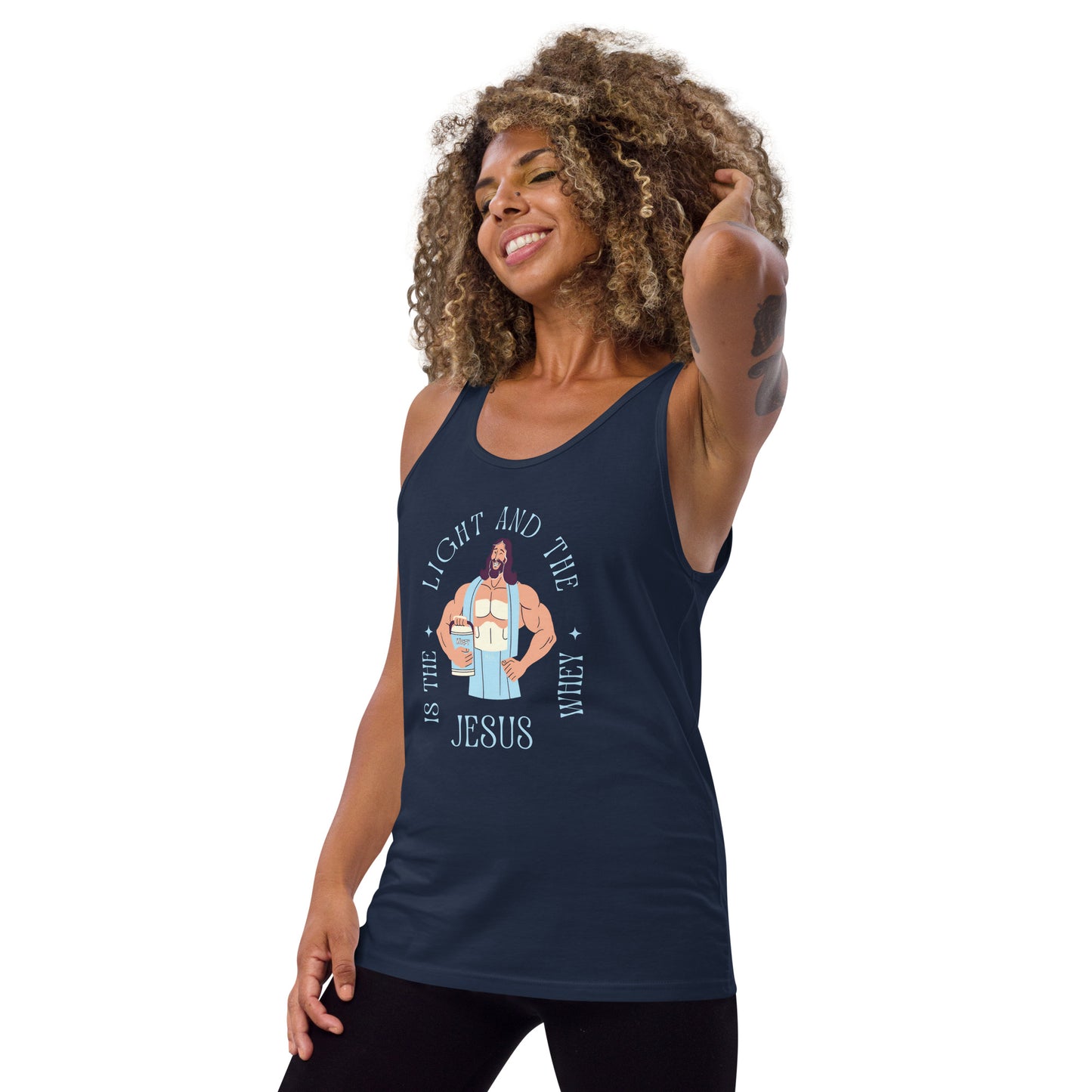 Unisex Tank Top Jesus is the light and the Whey