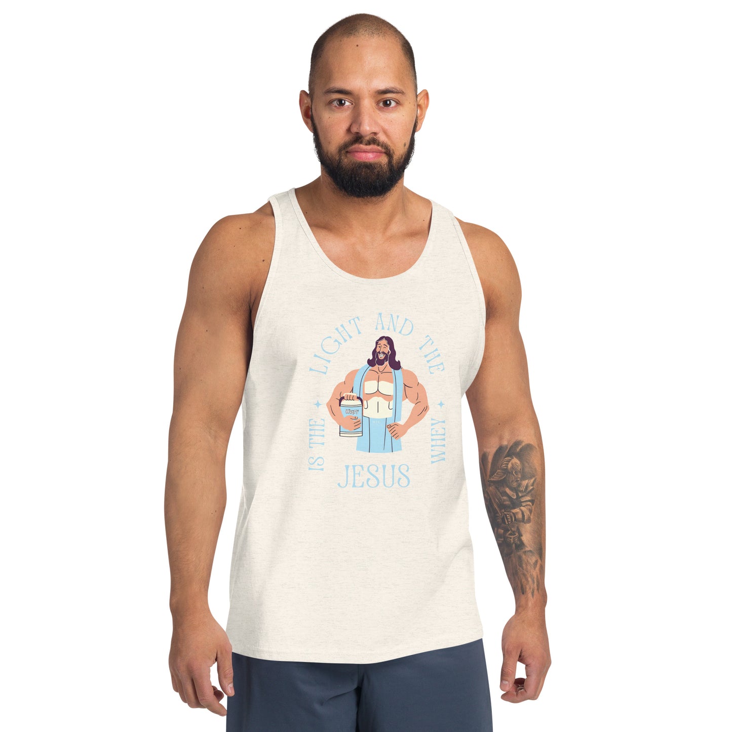 Unisex Tank Top Jesus is the light and the Whey