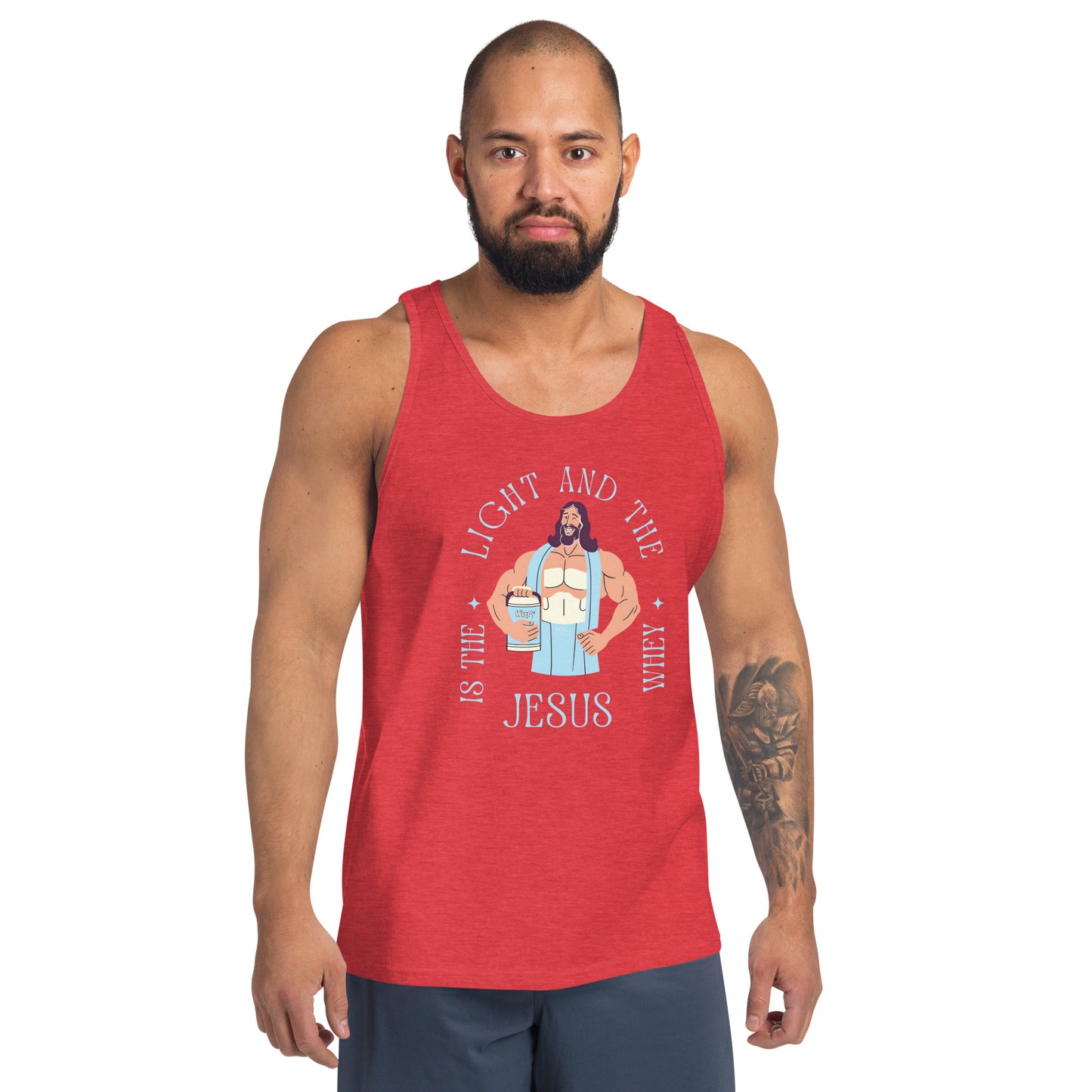 Unisex Tank Top Jesus is the light and the Whey