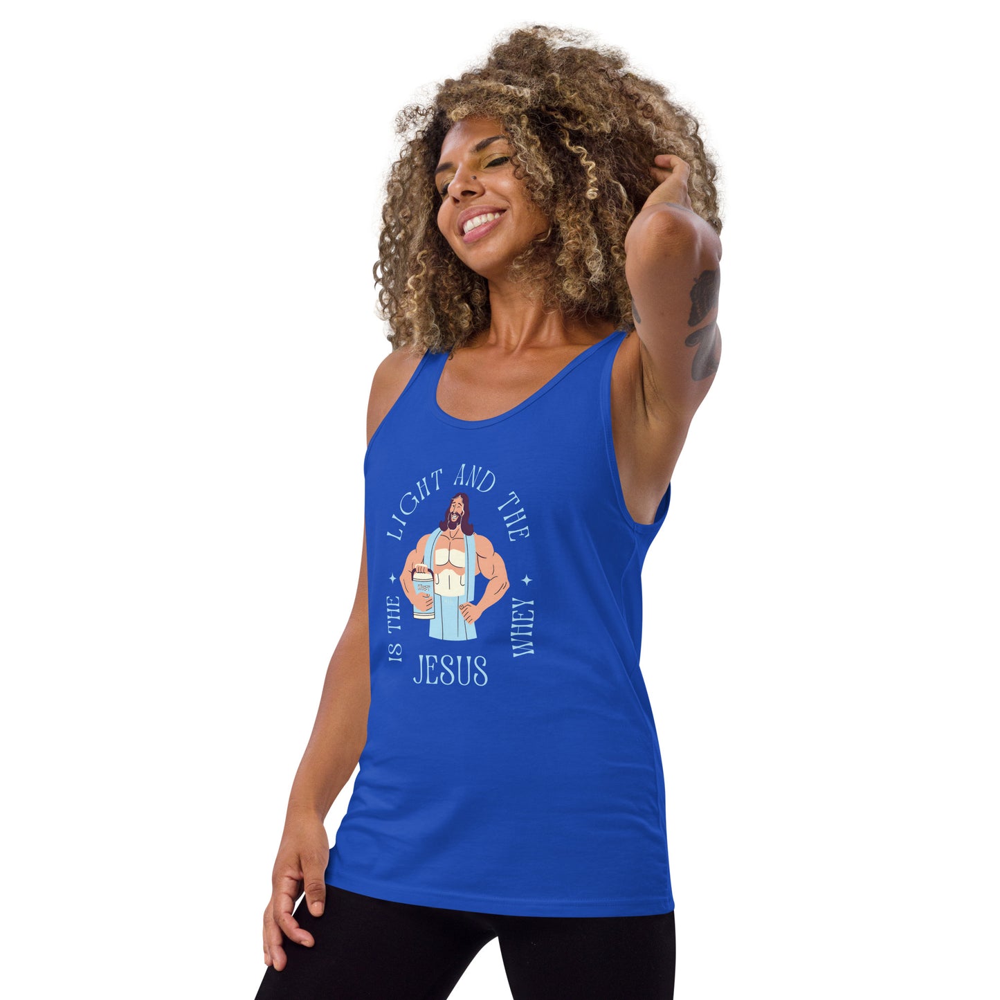 Unisex Tank Top Jesus is the light and the Whey