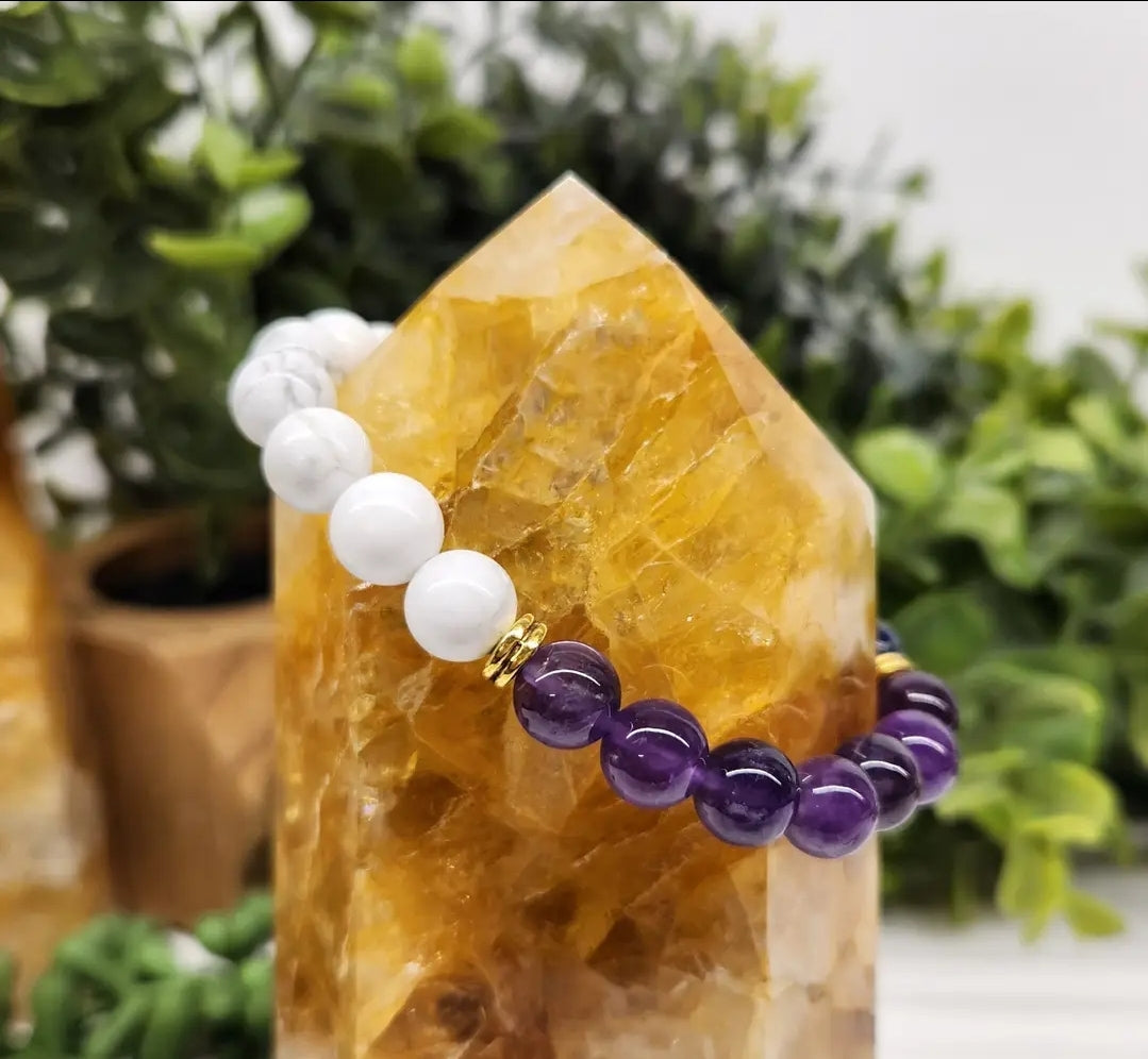 Mental Clarity Howlite, Lapis, Amethyst