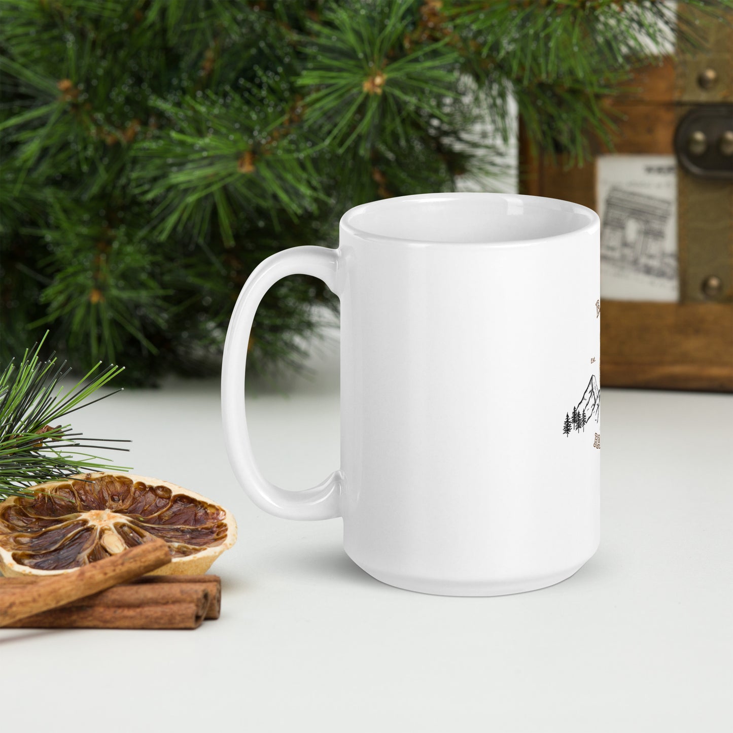 White glossy mug bark ranger