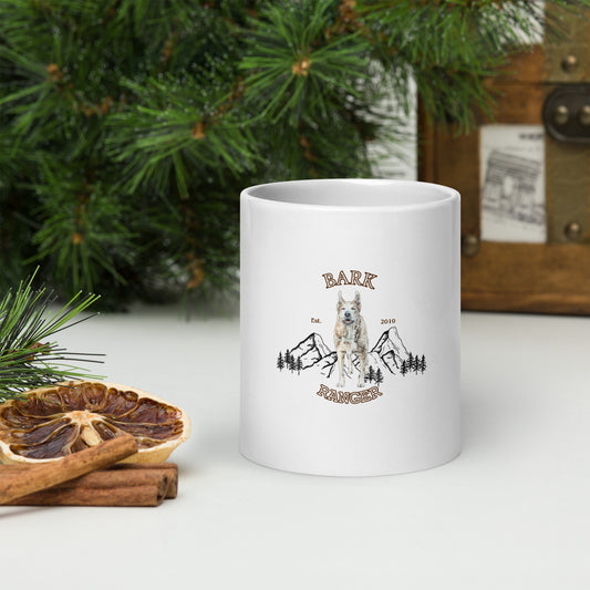 White glossy mug bark ranger