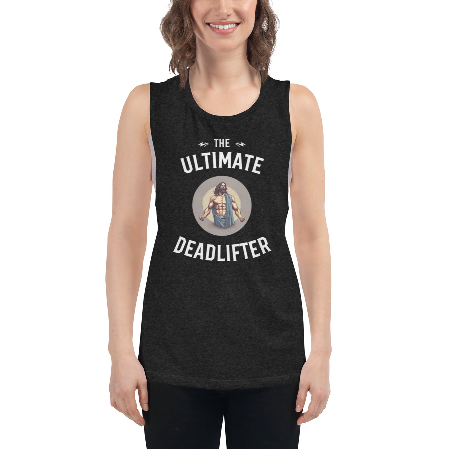 Ultimate deadlifter Ladies’ Muscle Tank